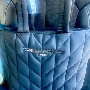 Karl Lagerfeld large puffy tote.